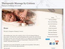 Tablet Screenshot of massagebycorreen.abmp.com