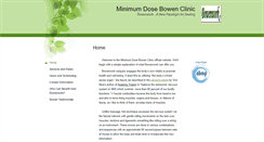 Desktop Screenshot of minimumdosebowenclinic.abmp.com