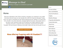Tablet Screenshot of massagetoheal.abmp.com