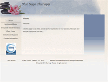 Tablet Screenshot of bluesagetherapy.abmp.com