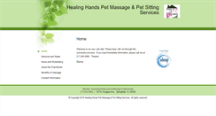 Desktop Screenshot of healinghandspetmassage.abmp.com