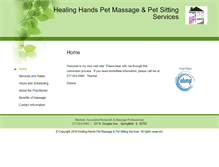 Tablet Screenshot of healinghandspetmassage.abmp.com