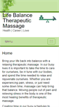 Mobile Screenshot of lifebalancetherapeuticmassage.abmp.com