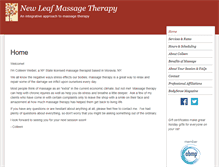 Tablet Screenshot of newleafmassagetherapy.abmp.com