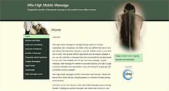 Desktop Screenshot of mile-highmobilemassage.abmp.com