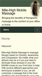 Mobile Screenshot of mile-highmobilemassage.abmp.com