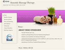 Tablet Screenshot of dynamicmassage.abmp.com