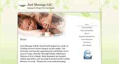 Desktop Screenshot of justmassagellc.abmp.com