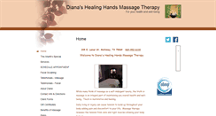 Desktop Screenshot of dianashealinghands.abmp.com