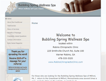 Tablet Screenshot of bubblingspring.abmp.com